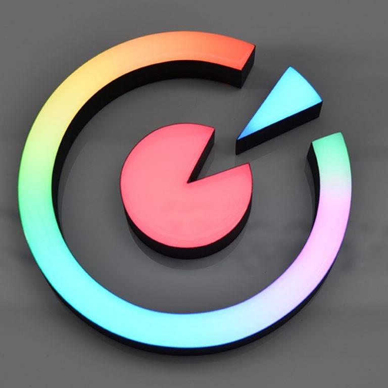 可编程LOGO发光字 – 德恩基